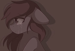 Size: 1024x700 | Tagged: safe, artist:cinnamontee, oc, oc only, pony, bust, crying, portrait, sad, tired