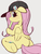 Size: 950x1260 | Tagged: safe, artist:manachaaaaaaaa, fluttershy, pegasus, pony, g4, adorasexy, anatomically incorrect, baseball cap, butt, cap, cute, female, floppy ears, flutterbutt, food, hat, incorrect leg anatomy, looking back, mare, plot, popsicle, sexy, shyabetes, solo