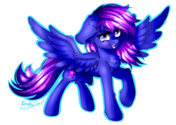 Size: 4000x2850 | Tagged: safe, artist:kindny-chan, oc, oc only, oc:nebula, pegasus, pony, female, mare, simple background, solo, transparent background
