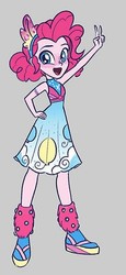 Size: 317x692 | Tagged: safe, alternate version, artist:kora kosicka, pinkie pie, equestria girls, g4, my little pony equestria girls: better together, alternate clothes, clothes, concept art, cute, diapinkes, female, legs, shoes, solo