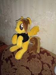 Size: 750x1000 | Tagged: safe, artist:allunacraft, pegasus, pony, alex gaskarth, all time low, clothes, commission, irl, male, photo, plushie, ponified, shirt, solo, stallion, t-shirt, tail feathers