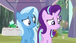 Size: 1920x1080 | Tagged: safe, screencap, starlight glimmer, trixie, pony, g4, student counsel