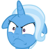 Size: 69x70 | Tagged: safe, trixie, pony, g4, emoticon, female, floppy ears, picture for breezies, simple background, solo, transparent background