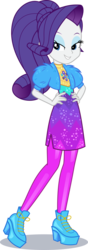Size: 500x1416 | Tagged: safe, artist:phucknuckl, rarity, equestria girls, equestria girls series, festival filters, g4, spoiler:eqg series (season 2), bolero jacket, clothes, female, hand on hip, high heels, lidded eyes, looking at you, music festival outfit, shoes, simple background, solo, transparent background, vector