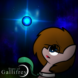 Size: 2000x2000 | Tagged: safe, artist:darksoma, oc, oc:grave, pony, blue eyes, earth timelord, gallifreyan, greentie, high res, long hair, necktie, orb, orb of infinity, space, stars of gallifrey, the vortex, timelord