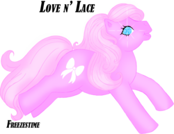 Size: 1209x934 | Tagged: safe, oc, oc only, earth pony, pony, twinkle eyed pony, g1, love n' lace, pink, simple background, solo, transparent background