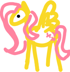 Size: 701x720 | Tagged: safe, artist:semental, derpibooru exclusive, fluttershy, pegasus, pony, g4, 1000 hours in ms paint, female, majestic as fuck, mare, minimalist, modern art, quality, simple background, solo, spread wings, transparent background, wings