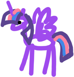 Size: 690x720 | Tagged: safe, artist:semental, derpibooru exclusive, twilight sparkle, alicorn, pony, g4, 1000 hours in ms paint, female, majestic as fuck, mare, minimalist, modern art, quality, simple background, solo, transparent background, twilight sparkle (alicorn)