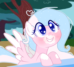 Size: 2508x2285 | Tagged: safe, artist:rachelclaradrawz, oc, oc only, pegasus, pony, base used, cute, female, happy, high res, mare, ocbetes, smiling, solo, two toned wings, wings