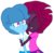 Size: 1104x1080 | Tagged: safe, artist:徐詩珮, fizzlepop berrytwist, spring rain, tempest shadow, equestria girls, g4, base used, equestria girls-ified, eyes closed, female, hug, lesbian, ship:springshadow, shipping, simple background, transparent background