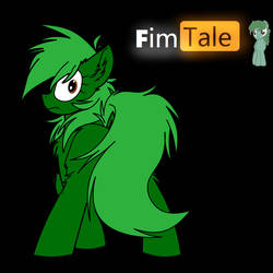 Size: 4000x4000 | Tagged: safe, artist:mojing, artist:movieskywalker, edit, oc, oc only, earth pony, pony, black background, butt, dock, fimtale, green pony, looking at you, looking back, looking back at you, plot, simple background, tail