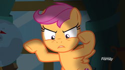 Size: 1920x1080 | Tagged: safe, screencap, scootaloo, pony, g4, the last crusade, female, ponyville schoolhouse, solo
