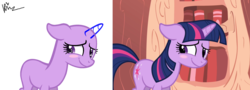 Size: 2992x1080 | Tagged: safe, artist:xxkawailloverchanxx, edit, screencap, twilight sparkle, oc, pony, unicorn, g4, base, blushing, female, golden oaks library, mare, unicorn twilight