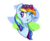 Size: 4515x3744 | Tagged: safe, artist:gigandjett, rainbow dash, pony, g4, bust, cute, dashabetes, dialogue, female, floral head wreath, flower, mare, one eye closed, open mouth, portrait, solo