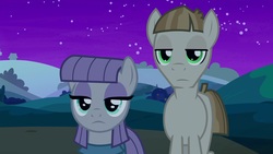 Size: 1920x1080 | Tagged: safe, screencap, maud pie, mudbriar, earth pony, pony, g4, student counsel, night