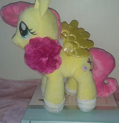 Size: 1280x1328 | Tagged: safe, artist:clestival, fluttershy, pegasus, pony, g4, irl, photo, plushie, solo