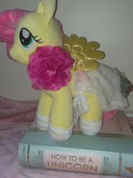 Size: 1280x1707 | Tagged: safe, artist:clestival, fluttershy, pegasus, pony, g4, clothes, dress, irl, photo, plushie, solo