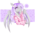 Size: 4243x3989 | Tagged: safe, artist:nekomellow, oc, bat pony, semi-anthro, :3, arm hooves, bat pony oc, clothes, hair over one eye, heart, heart eyes, hoof over mouth, simple background, smug, transparent background, wingding eyes