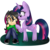 Size: 2000x2000 | Tagged: safe, artist:yoshiyoshi700, twilight sparkle, oc, oc:marina, alicorn, human, pony, g4, high res, simple background, transparent background, twilight sparkle (alicorn)