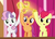 Size: 371x266 | Tagged: safe, screencap, apple bloom, scootaloo, sweetie belle, earth pony, pony, g4, the last crusade, cropped, cutie mark crusaders, key