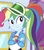 Size: 684x777 | Tagged: safe, screencap, pinkie pie, rainbow dash, equestria girls, g4, my little pony equestria girls: choose your own ending, wake up!, cropped, female, geode of super speed, magical geodes, solo focus