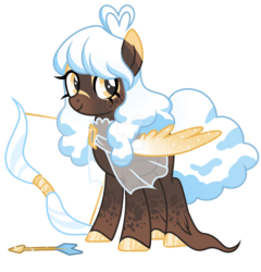 Size: 1600x1668 | Tagged: safe, artist:magicdarkart, oc, oc only, pegasus, pony, arrow, bow (weapon), bow and arrow, colored wings, deviantart watermark, female, mare, obtrusive watermark, simple background, solo, transparent background, watermark, weapon, wings