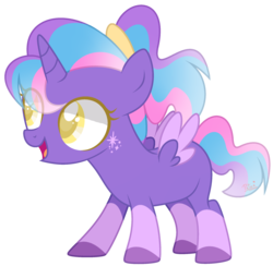 Size: 2273x2217 | Tagged: safe, artist:joshuarm, oc, oc only, oc:violet glow, alicorn, pony, alicorn oc, colored hooves, colored pupils, female, filly, high res, simple background, solo, transparent background