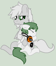 Size: 1560x1836 | Tagged: safe, artist:lucas47-46, oc, oc only, oc:reedia mixxus, oc:terra normal, pegasus, pony, clothes, colt, duo, female, hug, male, mare, simple background, sitting