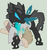 Size: 1200x1280 | Tagged: safe, artist:lucas47-46, oc, oc only, oc:lucari eve, changeling, earth pony, pony, changeling feeding, clothes, draining, fangs, feeding, male, stallion