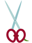 Size: 711x963 | Tagged: safe, artist:cheezedoodle96, .svg available, babs seed, bloom and gloom, cutie mark, no pony, scissors, simple background, svg, transparent background, vector