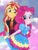 Size: 1800x2400 | Tagged: source needed, safe, artist:artmlpk, pinkie pie, sunset shimmer, equestria girls, equestria girls series, g4, my little pony equestria girls: choose your own ending, wake up!, wake up!: pinkie pie, spoiler:eqg series (season 2), cute, duo, female, looking at each other, shimmerbetes