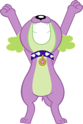 Size: 3548x5298 | Tagged: safe, artist:red4567, spike, spike the regular dog, dog, equestria girls, equestria girls series, g4, wake up!, spoiler:choose your own ending (season 2), spoiler:eqg series (season 2), bipedal, male, paws, puppy, simple background, spike's dog collar, transparent background, vector, wake up!: pinkie pie