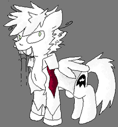 Size: 292x314 | Tagged: safe, artist:lucas47-46, oc, oc only, oc:terra normal, pegasus, pony, clothes, female, mare, necktie, partial color, shirt, solo
