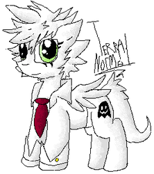 Size: 268x302 | Tagged: safe, artist:lucas47-46, oc, oc only, oc:terra normal, pegasus, pony, clothes, female, mare, necktie, solo