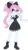 Size: 2200x3928 | Tagged: dead source, safe, artist:wubcakeva, oc, oc only, oc:melody marionette, equestria girls, g4, clothes, dress, female, high res, simple background, smiling, solo, transparent background