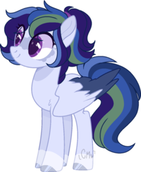 Size: 970x1181 | Tagged: safe, artist:moon-rose-rosie, oc, oc only, oc:sparkle dash, pegasus, pony, base used, female, magical lesbian spawn, mare, offspring, parent:rainbow dash, parent:twilight sparkle, parents:twidash, simple background, solo, transparent background, two toned wings, wings