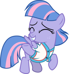 Size: 3000x3203 | Tagged: safe, artist:sollace, wind sprint, pegasus, pony, common ground, .svg available, clothes, cute, female, filly, foal, happy, show accurate, simple background, smiling, solo, sprintabetes, transparent background, vector, waving