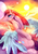 Size: 764x1080 | Tagged: safe, artist:anagira, edit, pinkie pie, alicorn, bird, pony, g4, alicornified, balloon, better source needed, cheek fluff, cropped, curved horn, ear fluff, female, floppy ears, horn, mare, pinkamena diane pie, pinkiecorn, race swap, raised hoof, solo, speedpaint available, spread wings, sun, wings, xk-class end-of-the-world scenario