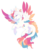 Size: 1117x1384 | Tagged: safe, artist:shady-bush, oc, oc only, oc:glee, pegasus, pony, colored wings, female, mare, multicolored wings, simple background, solo, transparent background, wings