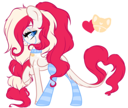 Size: 874x738 | Tagged: safe, artist:sugarplanets, oc, oc only, oc:lullaby melody, pony, base used, choker, clothes, female, mare, simple background, socks, solo, striped socks, transparent background