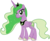 Size: 1920x1566 | Tagged: safe, edit, vector edit, princess luna, spike, alicorn, pony, ponyar fusion, g4, ethereal mane, female, fusion, green eyes, green mane, hoof shoes, mare, palette swap, princess luke, recolor, simple background, solo, transparent background, vector