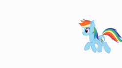 Size: 1920x1080 | Tagged: safe, artist:thesamstudio, rainbow dash, pegasus, pony, g4, animated, c:, cute, dashabetes, female, looking at you, mare, pose, prancing, raised hoof, rearing, simple background, smiling, solo, tippy taps, trotting, white background