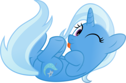 Size: 5579x3702 | Tagged: safe, artist:potato22, trixie, pony, g4, absurd resolution, cute, cuteness overload, diatrixes, female, hnnng, one eye closed, raspberry, smiling, solo, tongue out, vector, wink