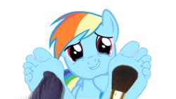 Size: 900x508 | Tagged: artist needed, safe, artist:anthonygoody, rainbow dash, anthro, g4, feet, female, fetish, foot fetish, foot focus, simple background, solo, tickle fetish, tickling, transparent background