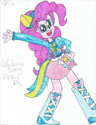 Size: 1024x1327 | Tagged: safe, artist:xxfluffypachirisuxx, pinkie pie, equestria girls, g4, my little pony equestria girls, boots, female, helping twilight win the crown, high heel boots, shoes, solo, traditional art, wondercolts