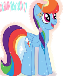 Size: 1024x1229 | Tagged: safe, artist:xxfluffypachirisuxx, rainbow dash, crystal pony, pony, g4, the crystal empire, crystallized, female, simple background, solo, transparent background