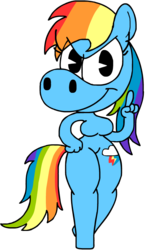Size: 500x800 | Tagged: safe, artist:en0phan0, rainbow dash, anthro, g4, breasts, busty rainbow dash, female, simple background, solo, transparent background