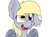 Size: 2834x2125 | Tagged: safe, artist:jubyskylines, derpy hooves, pegasus, pony, g4, big ears, cute, female, happy, high res, mare, simple background, smiling, solo, transparent background, underhoof