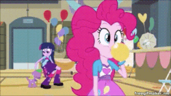 Size: 444x250 | Tagged: safe, screencap, pinkie pie, spike, twilight sparkle, alicorn, dog, equestria girls, g4, my little pony equestria girls, animated, balloon, blowing up balloons, faic, female, gif, heart balloon, spike the dog, twilight sparkle (alicorn)