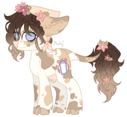 Size: 1280x1181 | Tagged: safe, artist:mintoria, oc, oc only, oc:prudence, cow pony, pony, simple background, solo, transparent background, udder